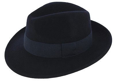 Chapeau en feutre noir style athl\u00e9tique Accessoires Chapeaux Chapeaux en feutre 