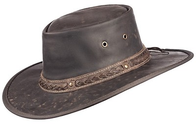 Barmah Hats Squashy Bronco Leather Hat - Tem 1022 - Etsy - View #4
