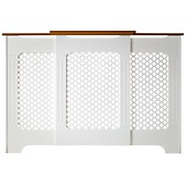 Winther Browne Medium Classic Adjustable Radiator Cover White