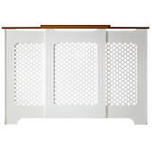 Winther Browne Medium Classic Adjustable Radiator Cover White