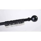Woodies Extendable Metal Curtain Pole Kit In Black 28mm X 1 8 3m