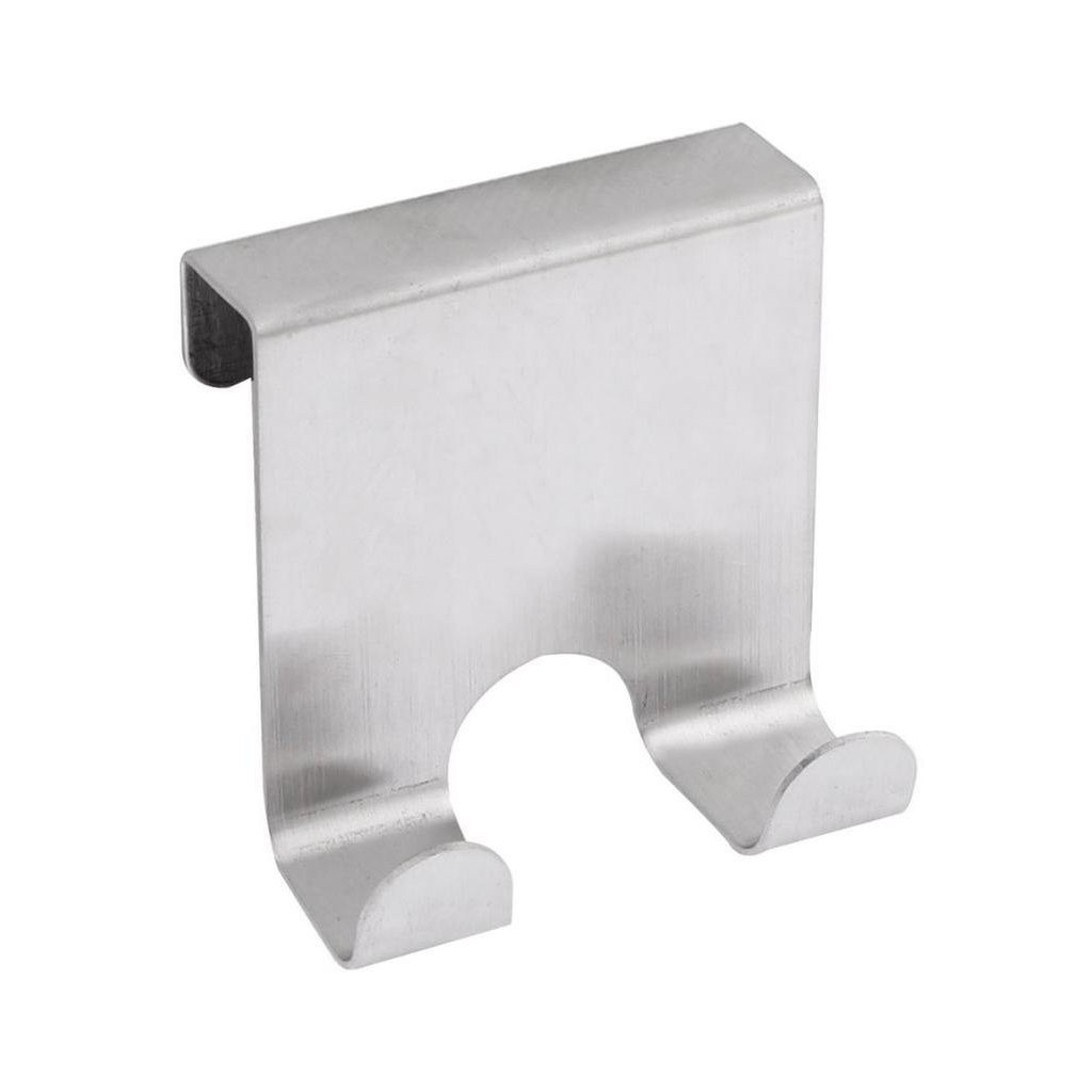 Relaxdays Door Hooks Set Of 10 - Stainless Steel S-Hooks For 2cm Door Hinges, No Drill Needed