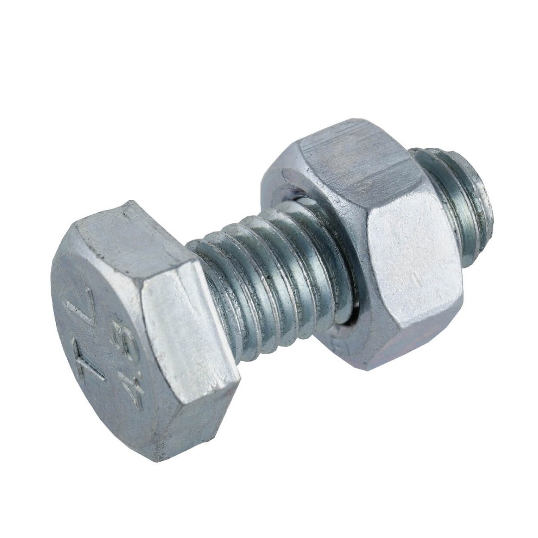 50 X Bolts M10 X 130 Round Head Square Neck TRCC Screws With Nut And