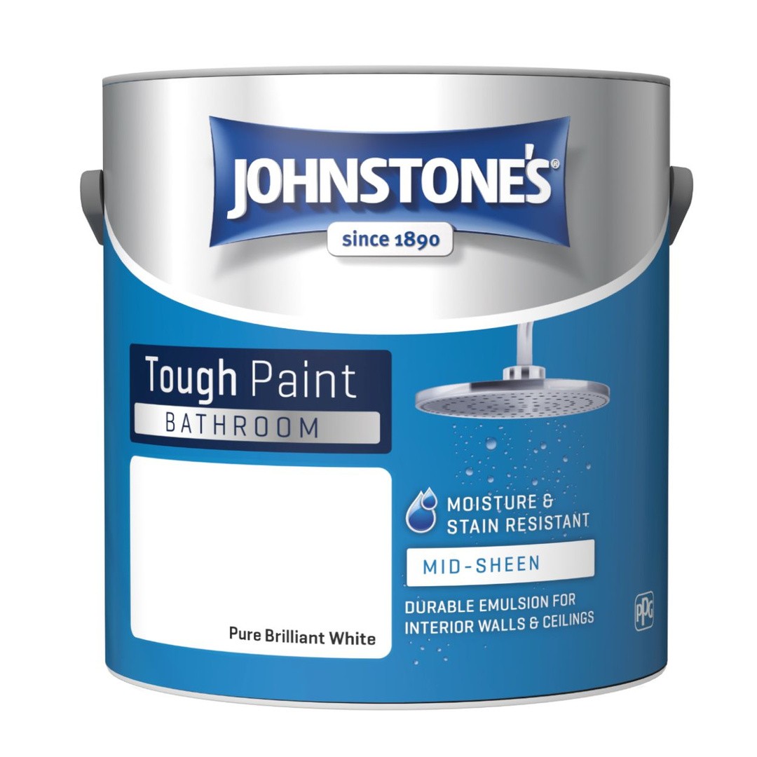 Pintura Johnstone's Brilliant White Para Interiores: Secado Rápido Y Acabado Brillante Para Madera Y Metal (1.25L)