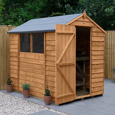Cheap b-grade shed or turn buttons Wooden Garden Shed Fully T&G 7x5 Apex Roof 