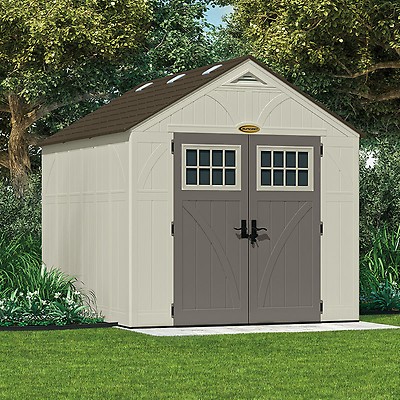 7 X 7 Suncast Cascade Plastic Garden Storage Shed Buy Sheds Direct